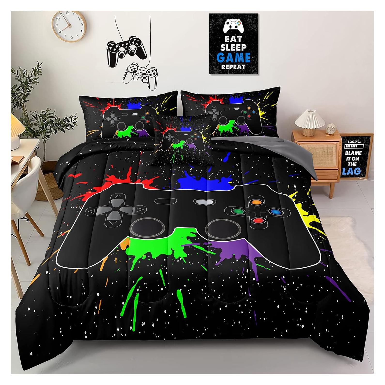 Juego de Ropa de Cama Individual 5 Piezas Z.Jian HOME Videojuegos