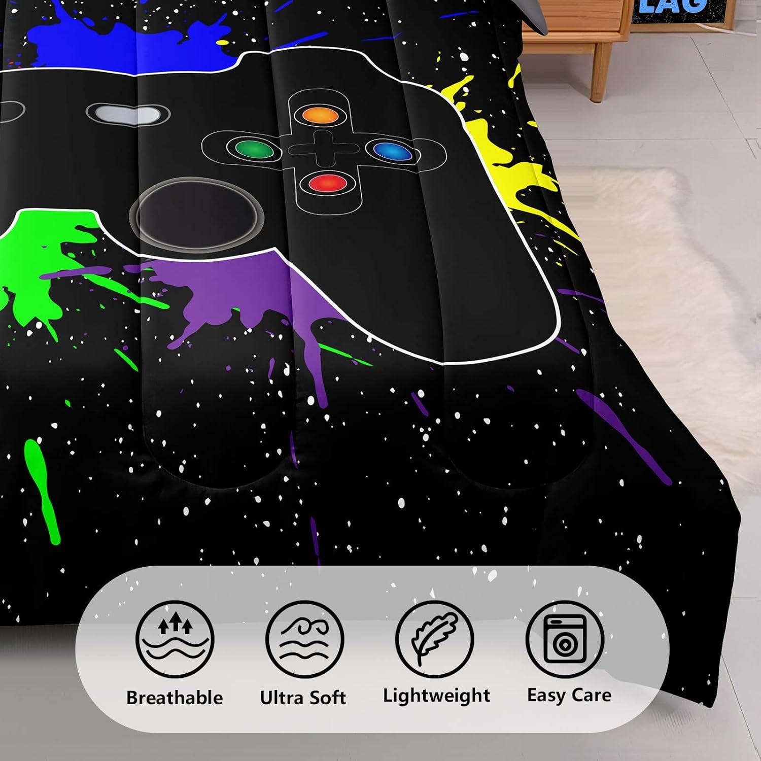 Juego de Ropa de Cama Individual 5 Piezas Z.Jian HOME Videojuegos