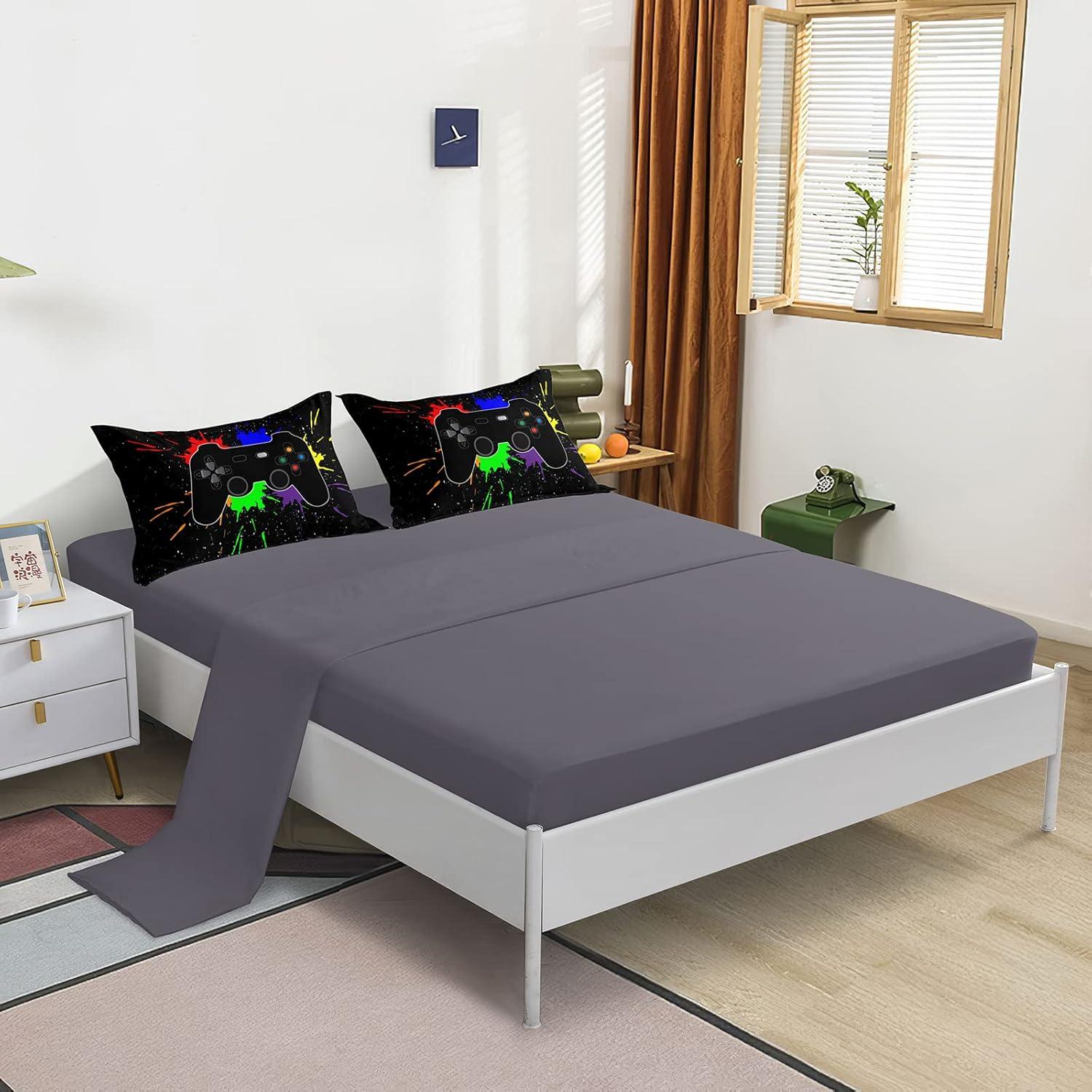 Juego de Ropa de Cama Individual 5 Piezas Z.Jian HOME Videojuegos