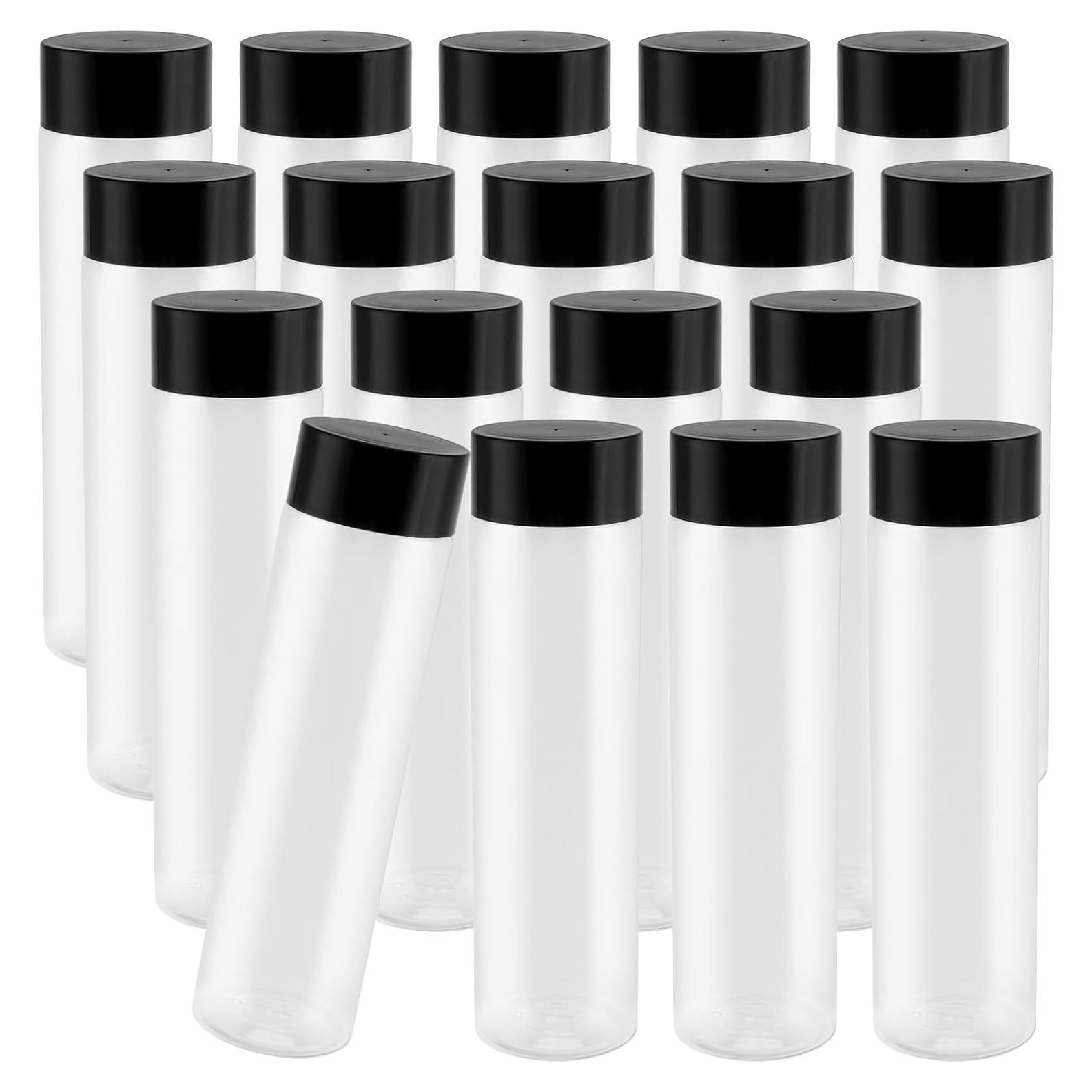 18 Botellas de Plástico Reutilizables 500ml MAHIONG Transparentes