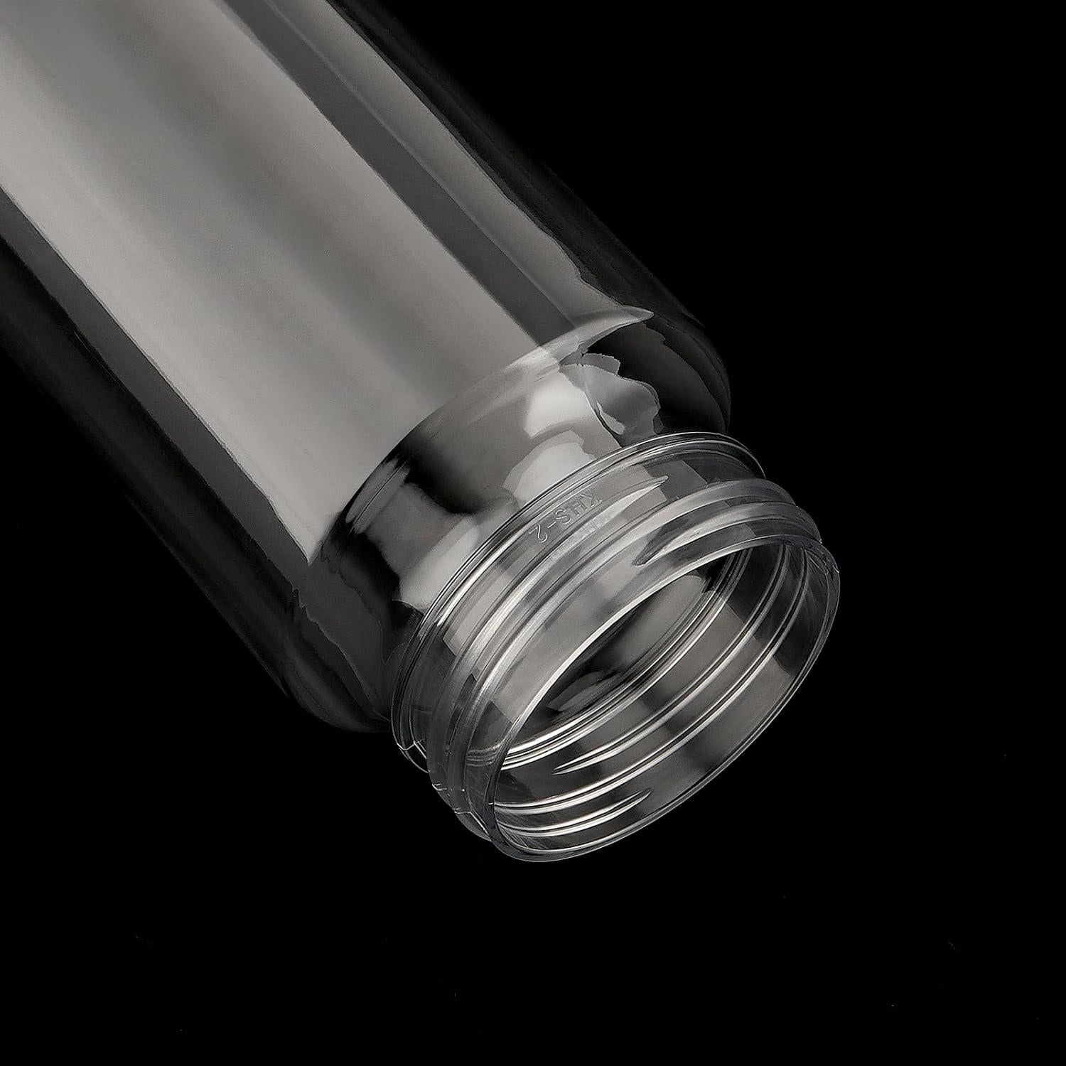 18 Botellas de Plástico Reutilizables 500ml MAHIONG Transparentes