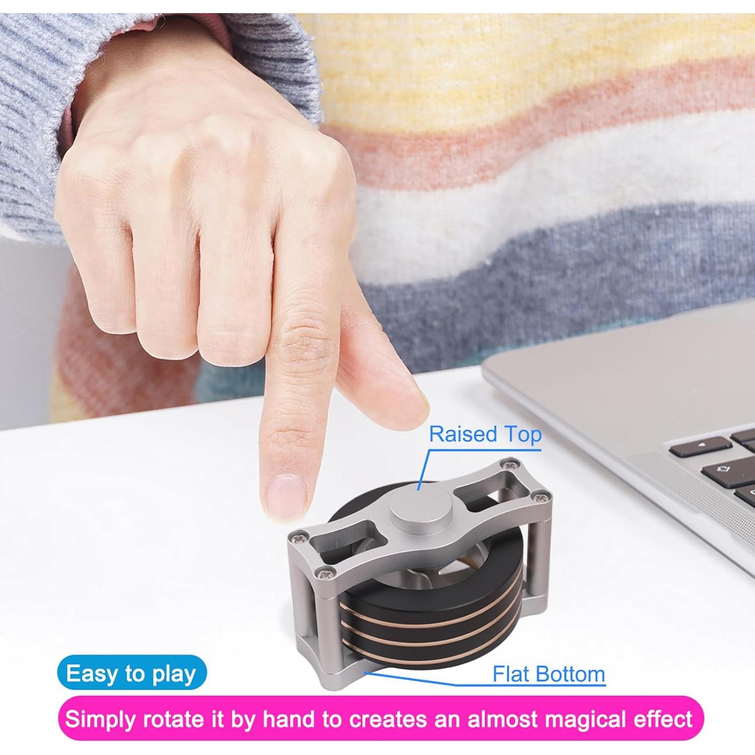 Juguete Cinético de Escritorio xw Super-Giroscopio 7.4x5.6cm