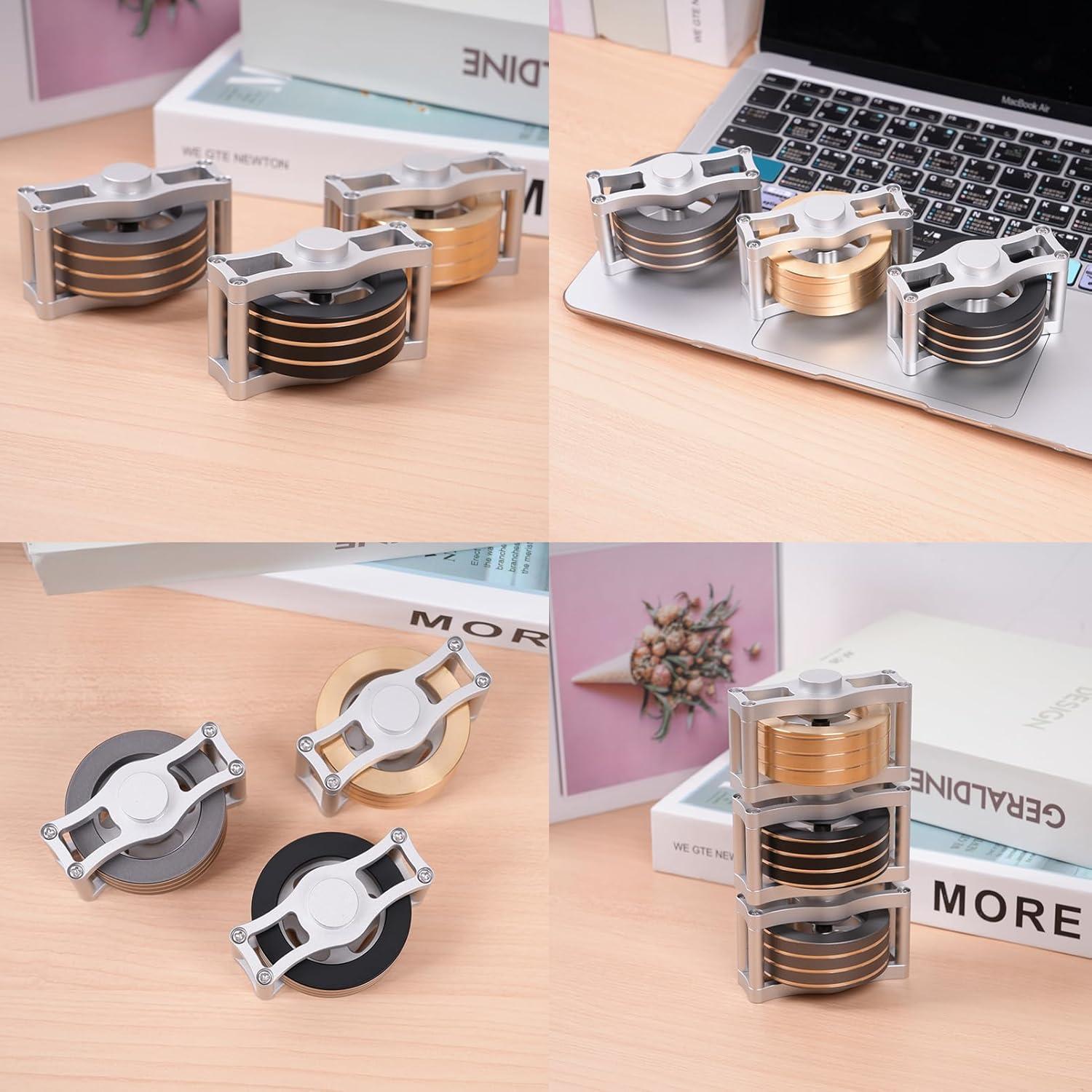 Juguete Cinético de Escritorio xw Super-Giroscopio 7.4x5.6cm