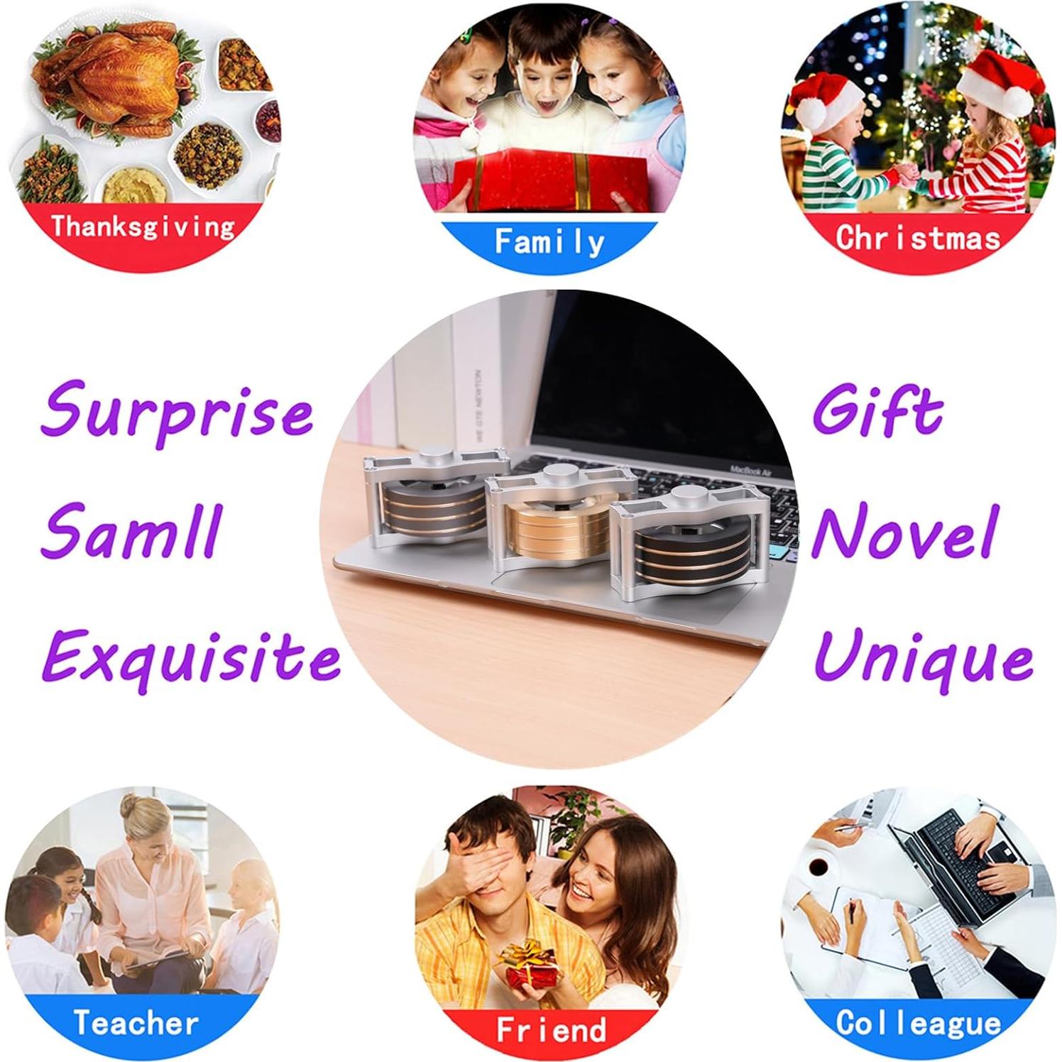 Juguete Cinético de Escritorio xw Super-Giroscopio 7.4x5.6cm