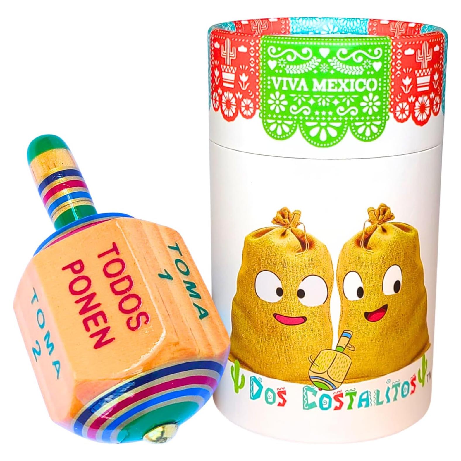 Toma Todo Pirinola Mexicana de Madera - 7.62 cm Juego Tradicional