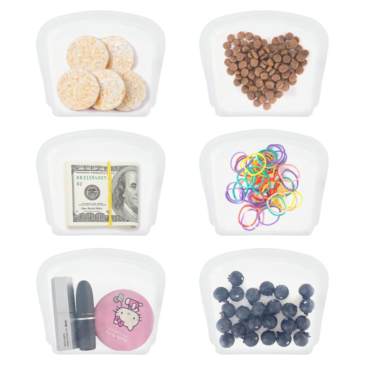 Bolsas de Almacenamiento de Silicona KVK 6 Paquetes 207ml