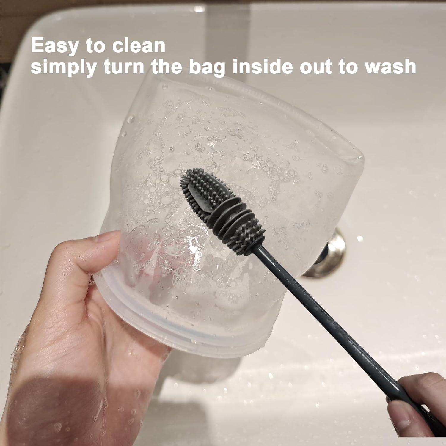 Bolsas de Almacenamiento de Silicona KVK 6 Paquetes 207ml