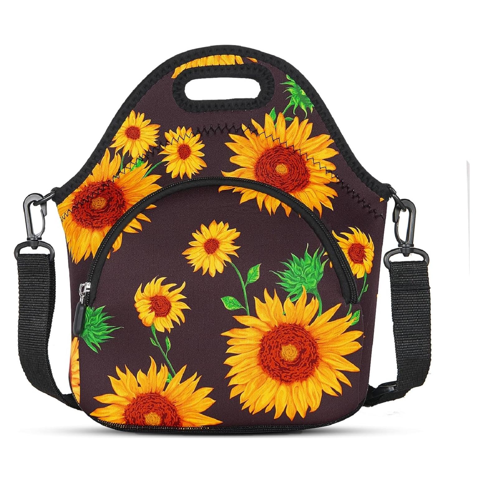 Bolsa de Almuerzo Térmica Neopreno Violet Mist Girasol 29x14cm
