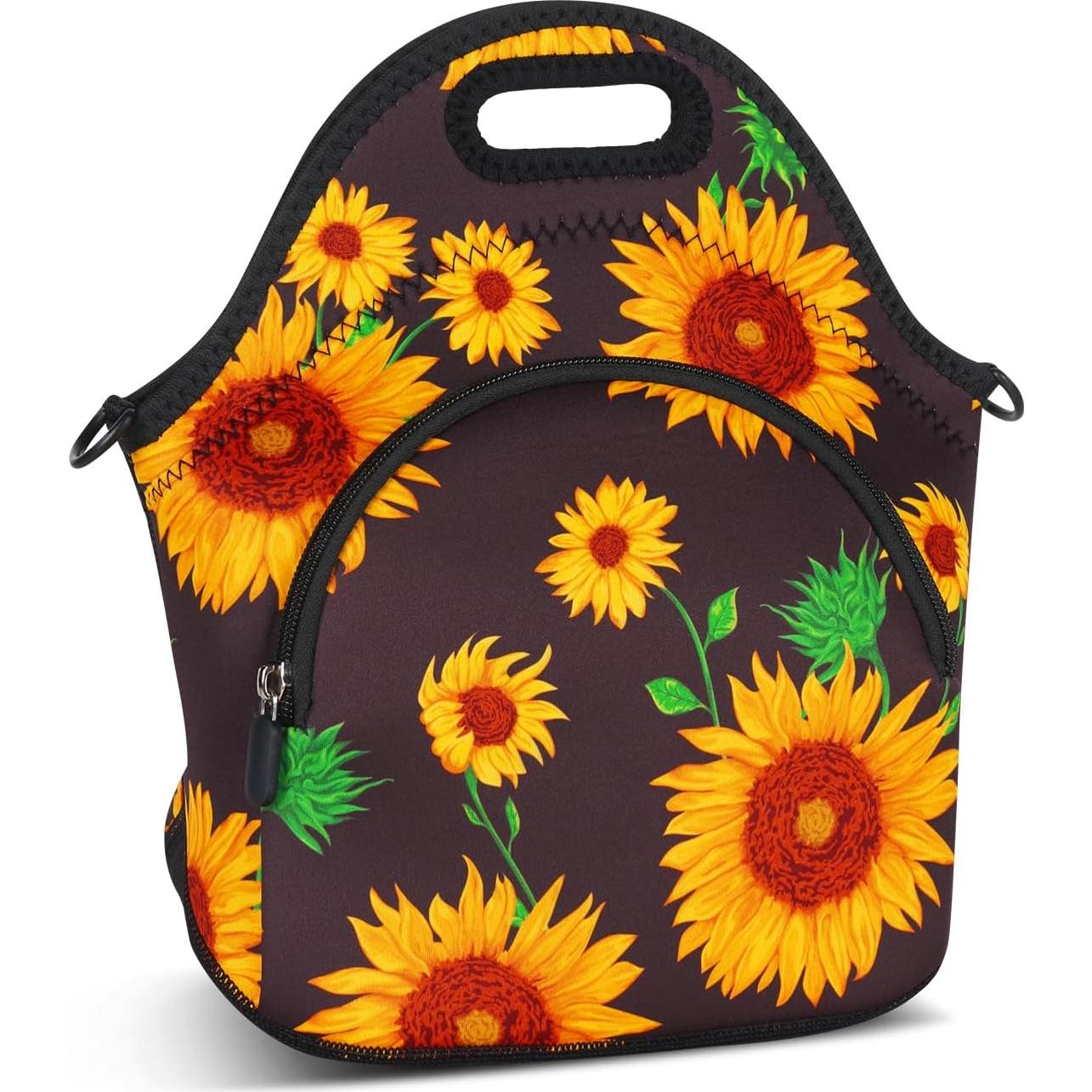 Bolsa de Almuerzo Térmica Neopreno Violet Mist Girasol 29x14cm