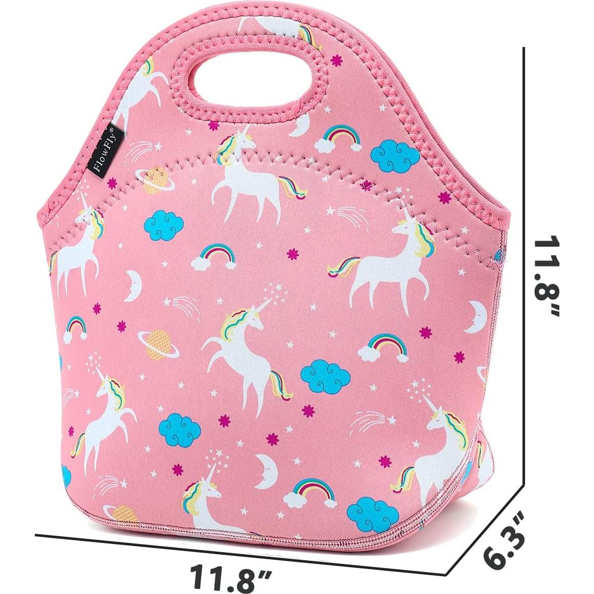 Bolsa Térmica Reutilizable FlowFly Unicornio Neopreno 30x16x30cm