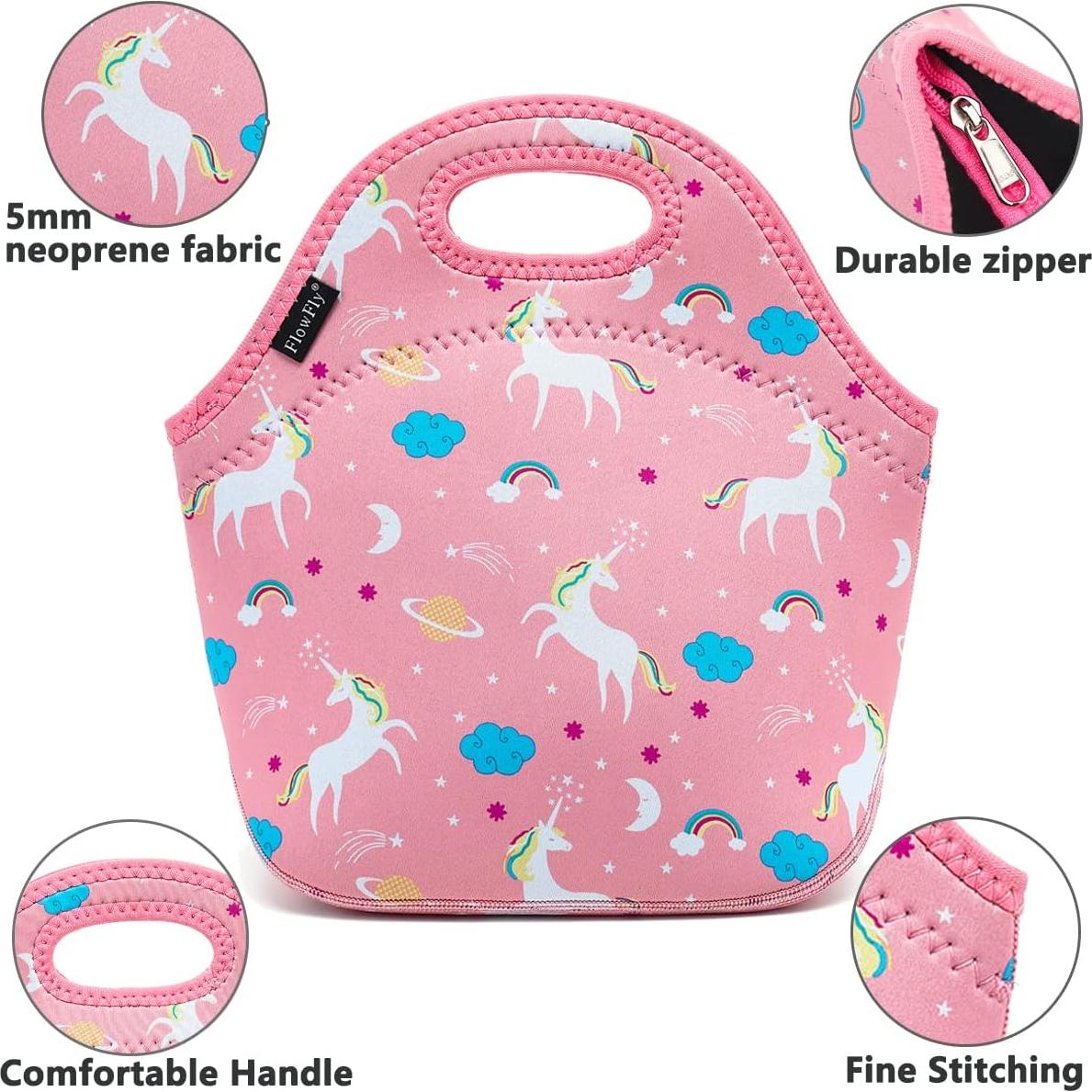 Bolsa Térmica Reutilizable FlowFly Unicornio Neopreno 30x16x30cm