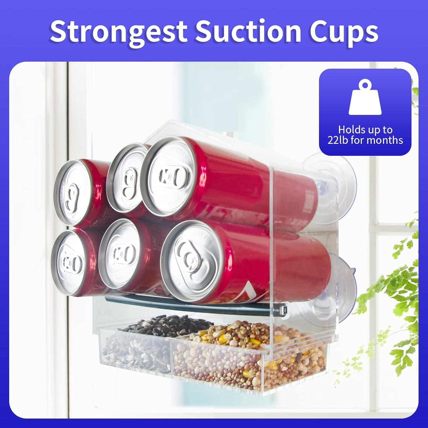 Alimentador de Aves de Ventana AIKS Acrílico Transparente 0.49 kg