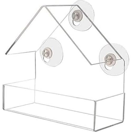 Comedero para Aves de Ventana WOWARE Transparente 16x16.5 cm