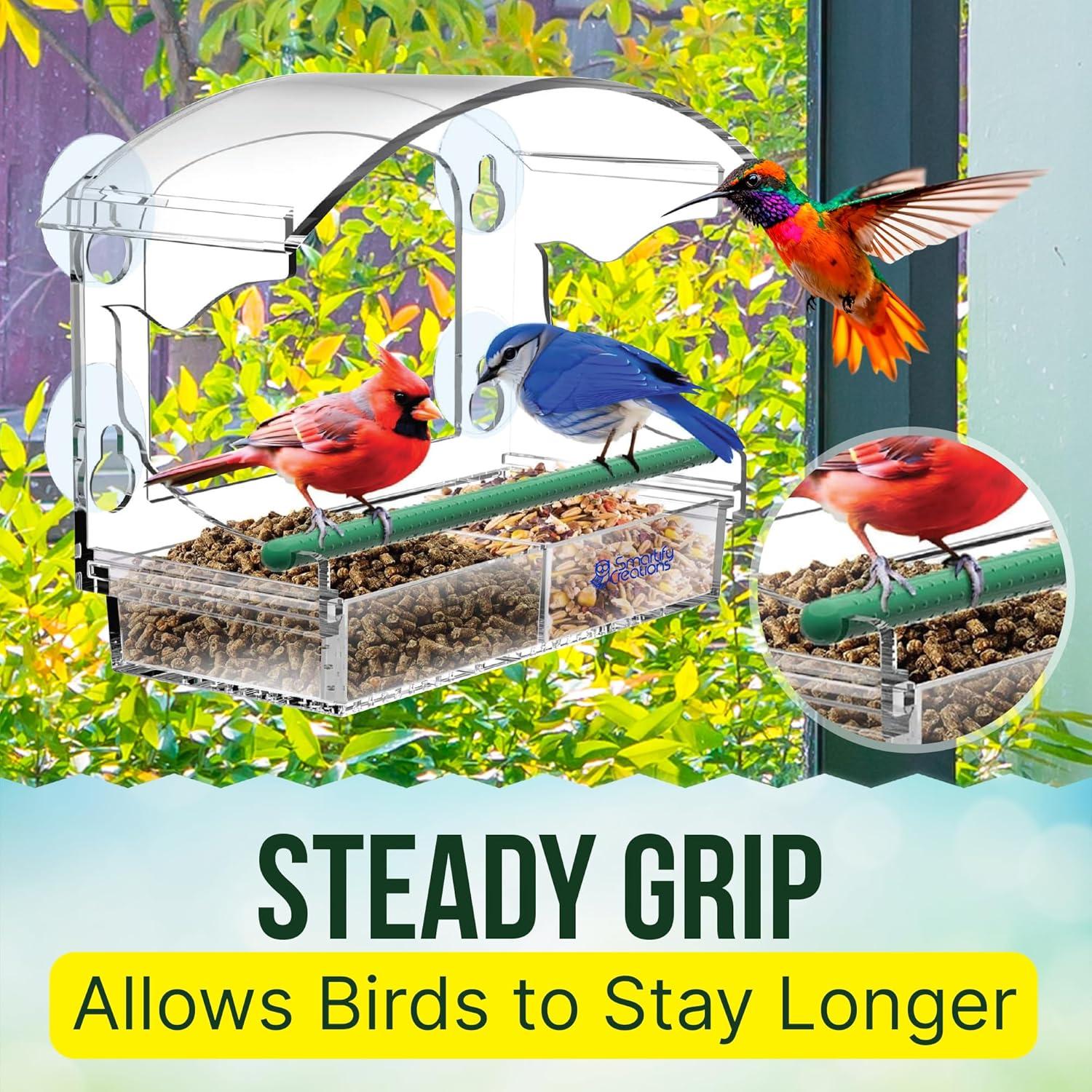 Comedero para Aves de Ventana Smartify Creations Acrílico