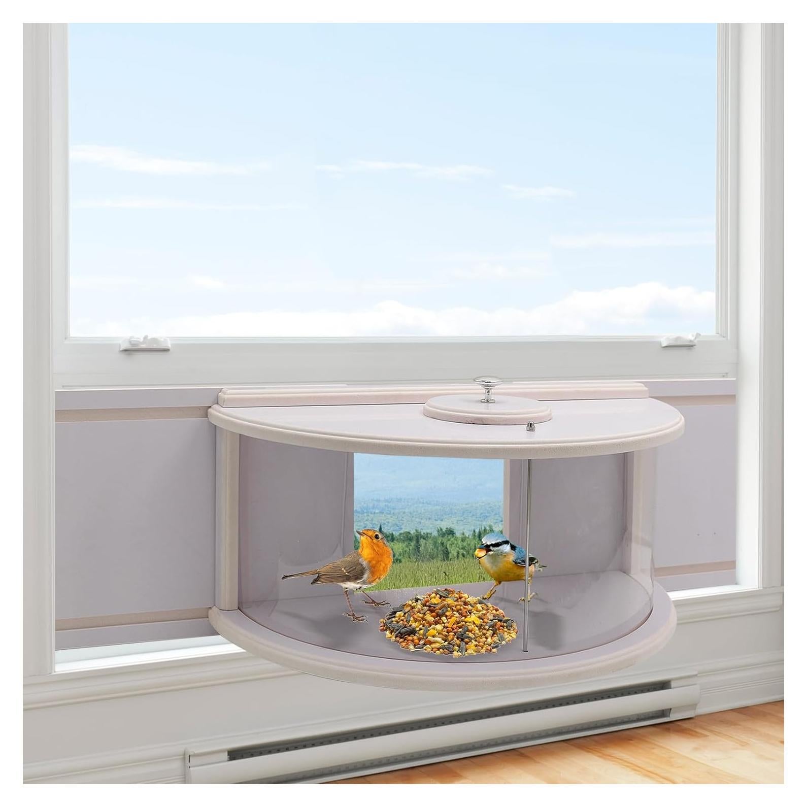 Comedero para Aves Rexwnadu Blanco 180° Ventana 2.85 kg