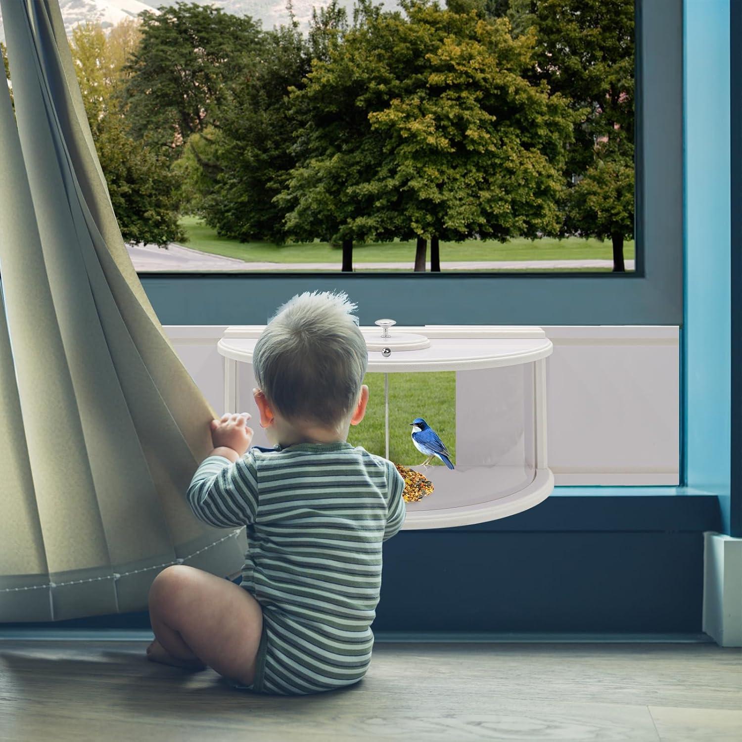 Comedero para Aves Rexwnadu Blanco 180° Ventana 2.85 kg