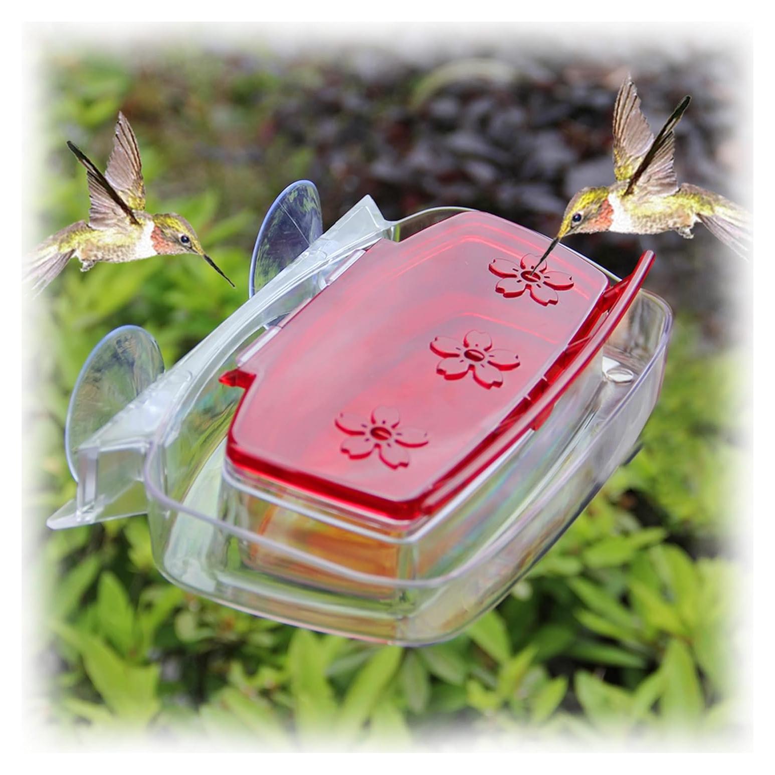 Alimentador de Colibríes Juegoal para Ventana 227g 3 Puertos