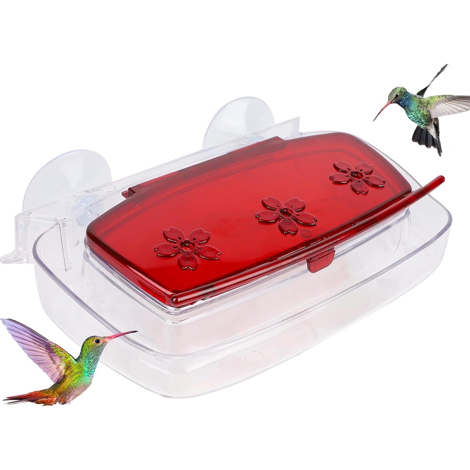 Alimentador de Colibríes Juegoal para Ventana 227g 3 Puertos