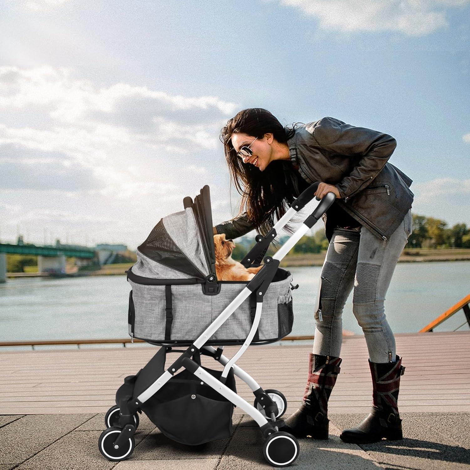 Carrito para Mascotas Yoyomax Plegable 91x61 cm 8.16 kg