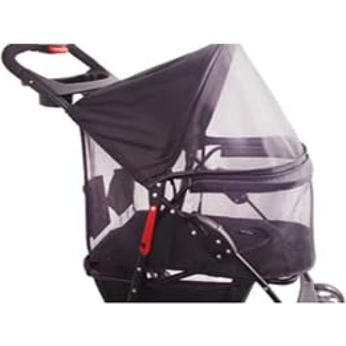 Carrito para Mascotas FOURPAW 3 Ruedas Ventana Completa Negro