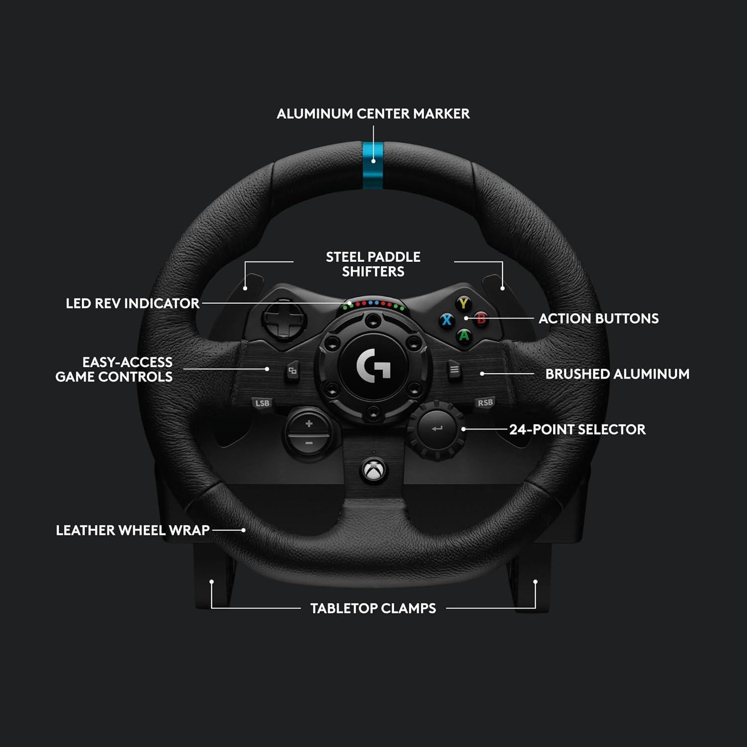 Volante Logitech G923 + Cambio de Fuerza - Xbox/PC