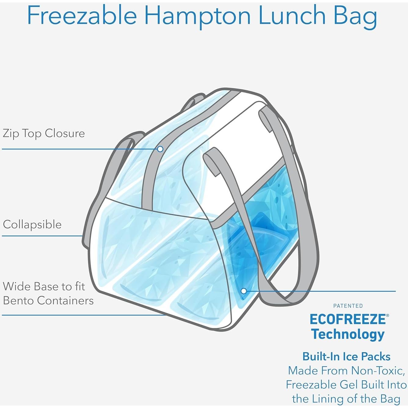 Bolsa de Almuerzo Freezable PackIt Hampton Tie Dye 355ml