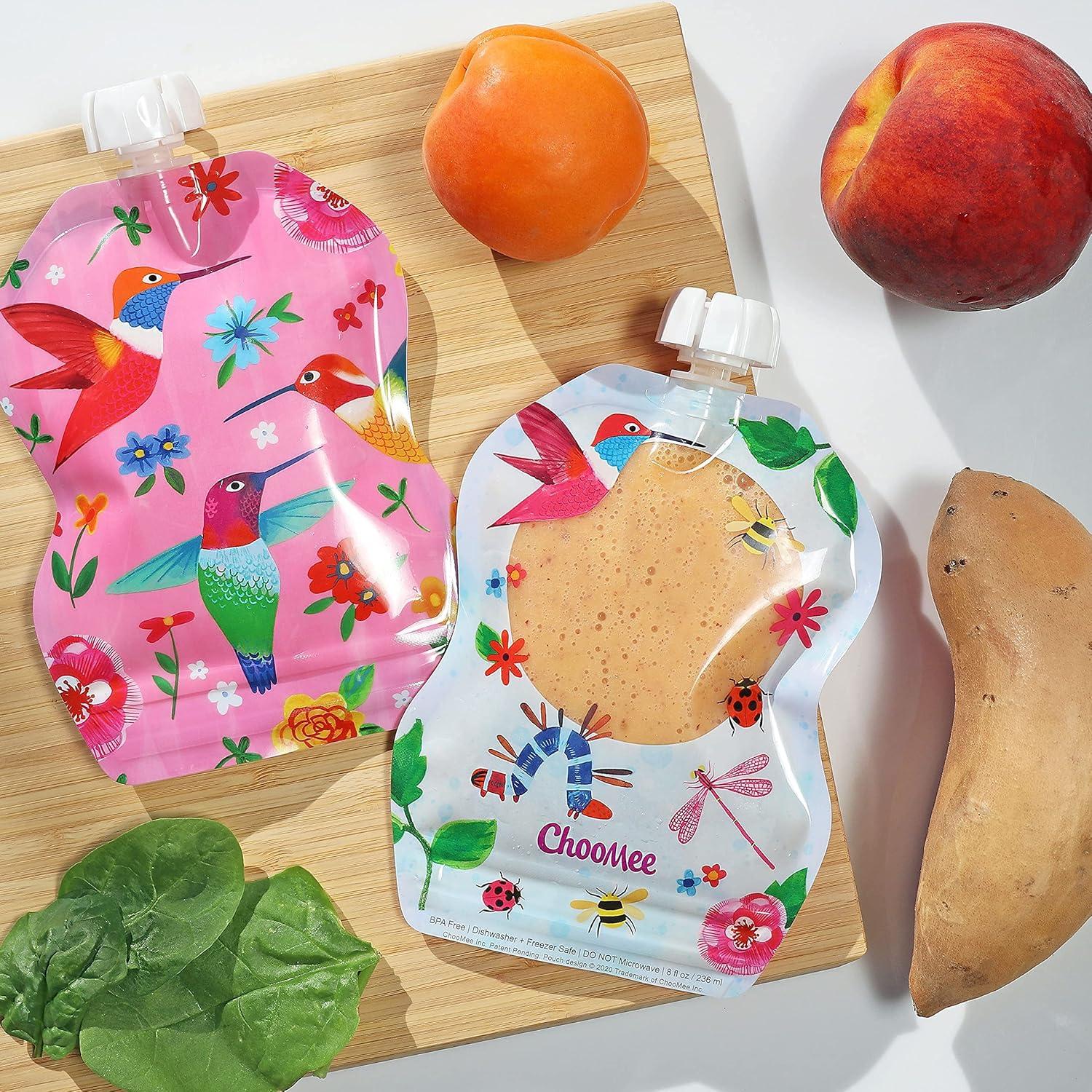 Bolsas de Comida Reutilizables ChooMee FlutterBug 8 oz 6 Pzas