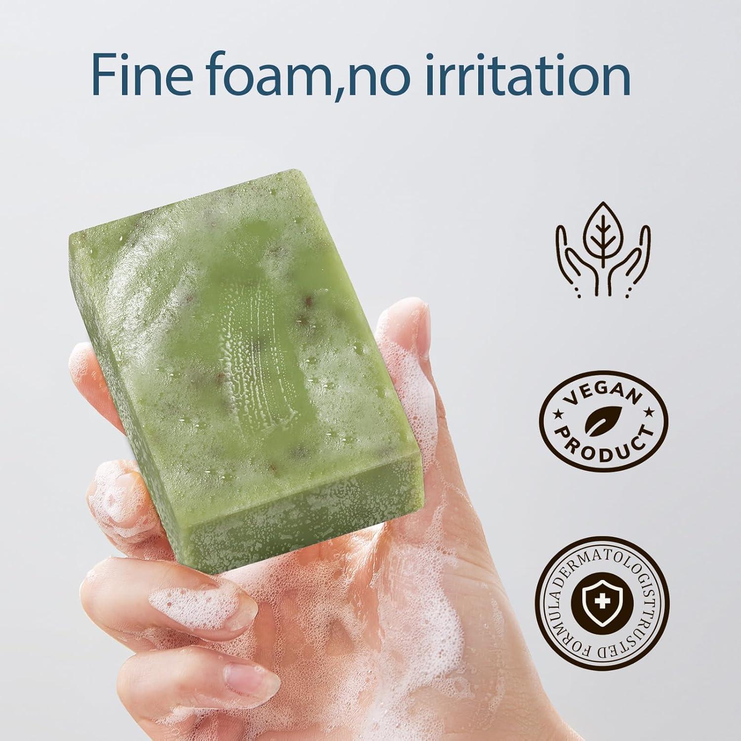 Jabón Orgánico de Té Verde PALFICAB - 3 Barras 99.2g