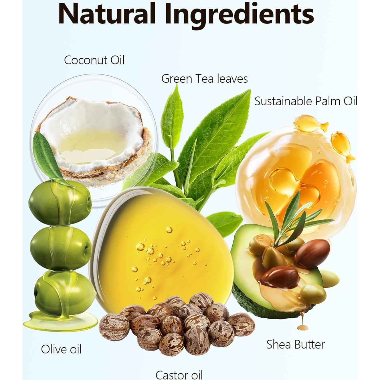 Jabón Orgánico de Té Verde PALFICAB - 3 Barras 99.2g