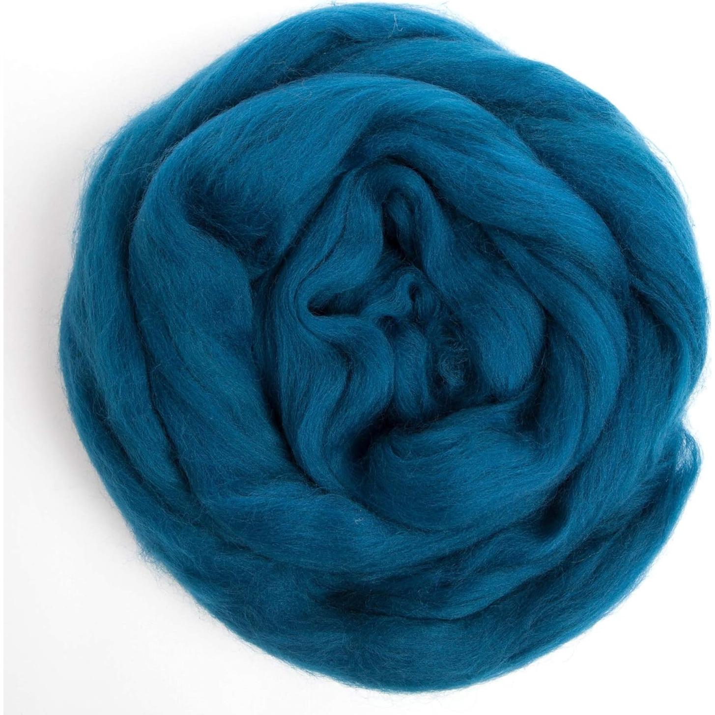 Lana Merino Roving Desert Breeze 100% Natural 28.35 g Verde Teal