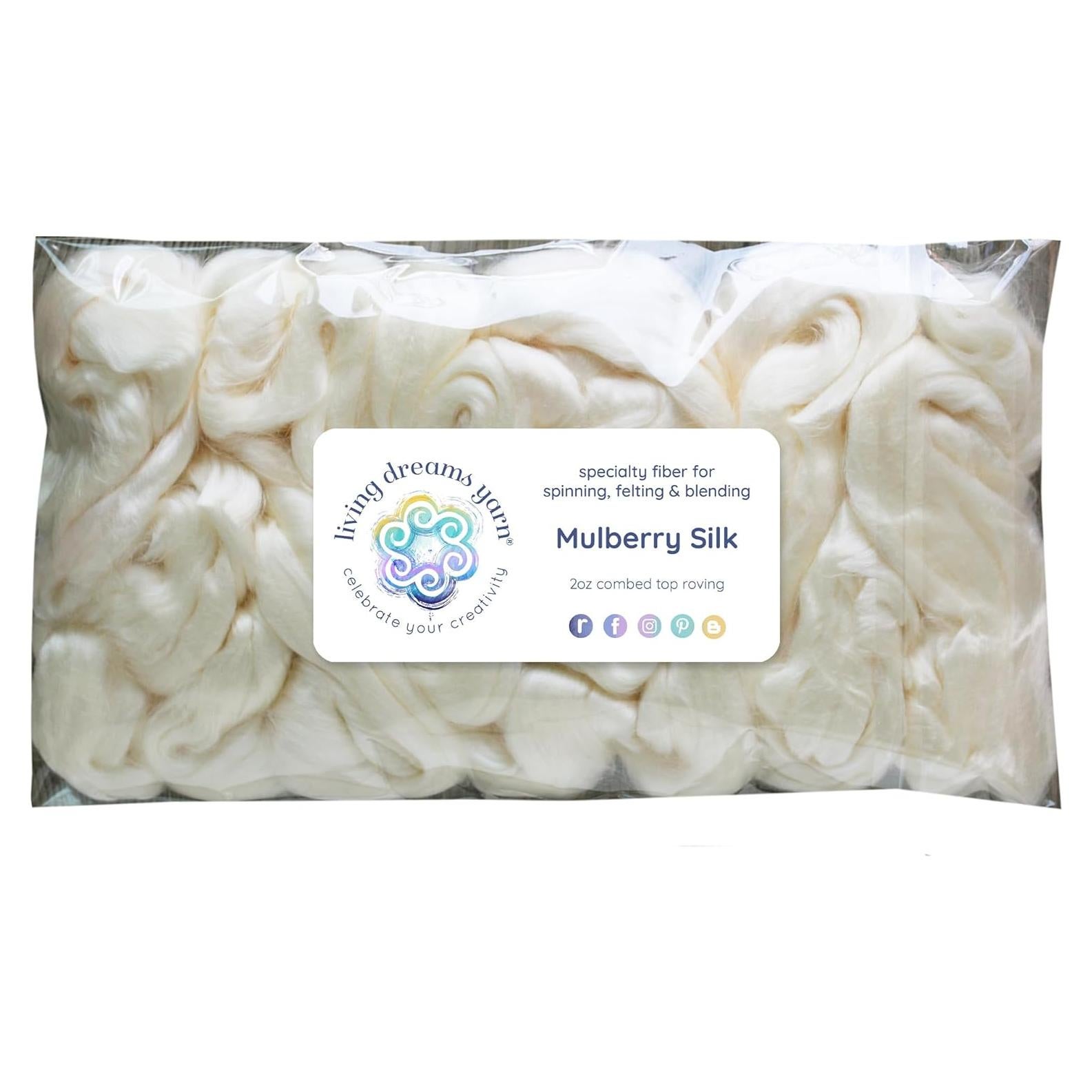 Fibra de Seda de Morera Natural 50g - Grado Premium Living Dreams