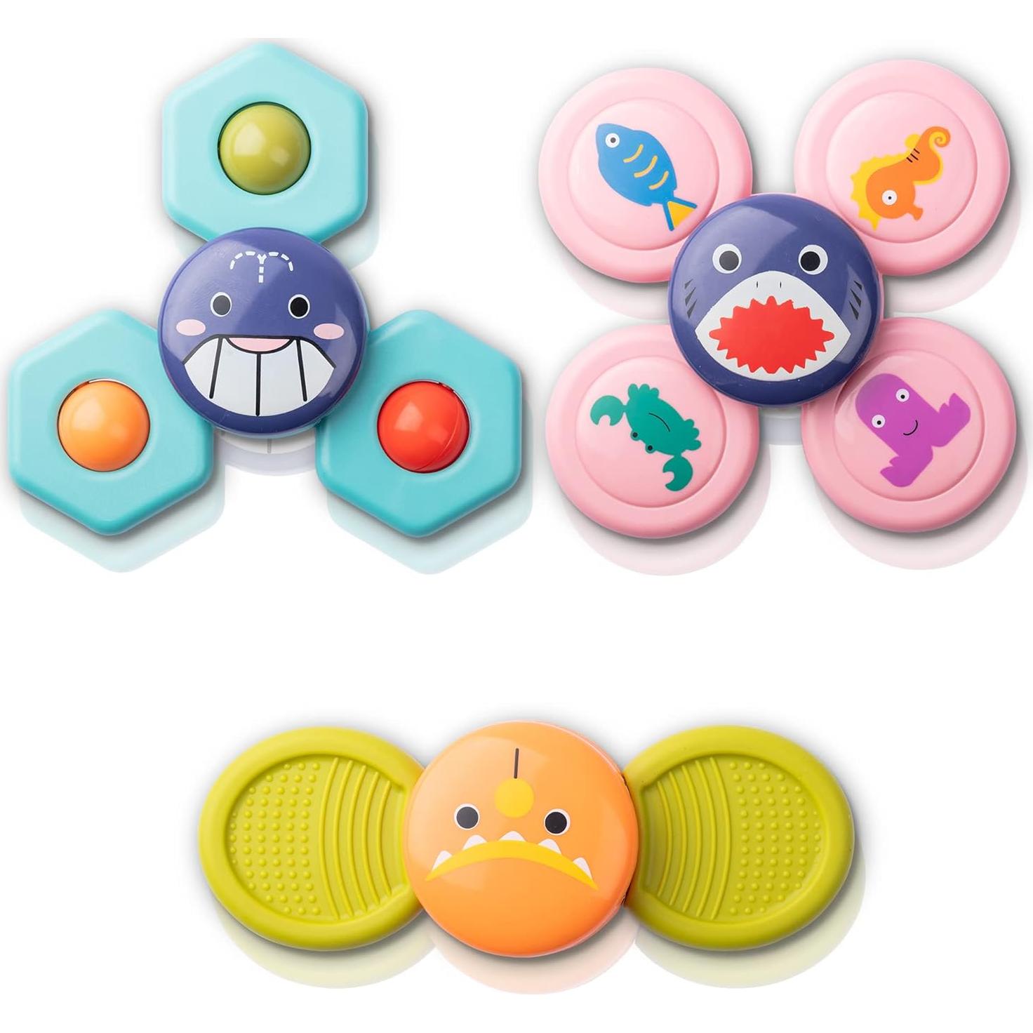 Trompo Giratorio KayLe con Ventosa para Bebés - Juguete Sensorial