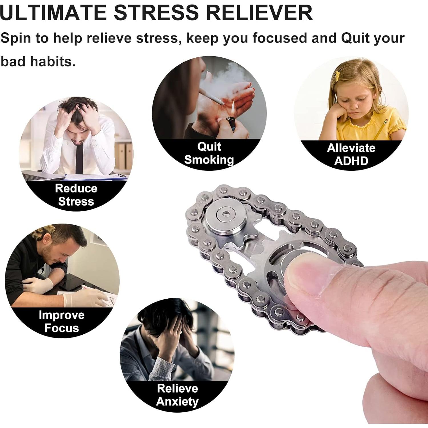 Spinner de Dedo Antiestrés EastZhen de Acero Inoxidable