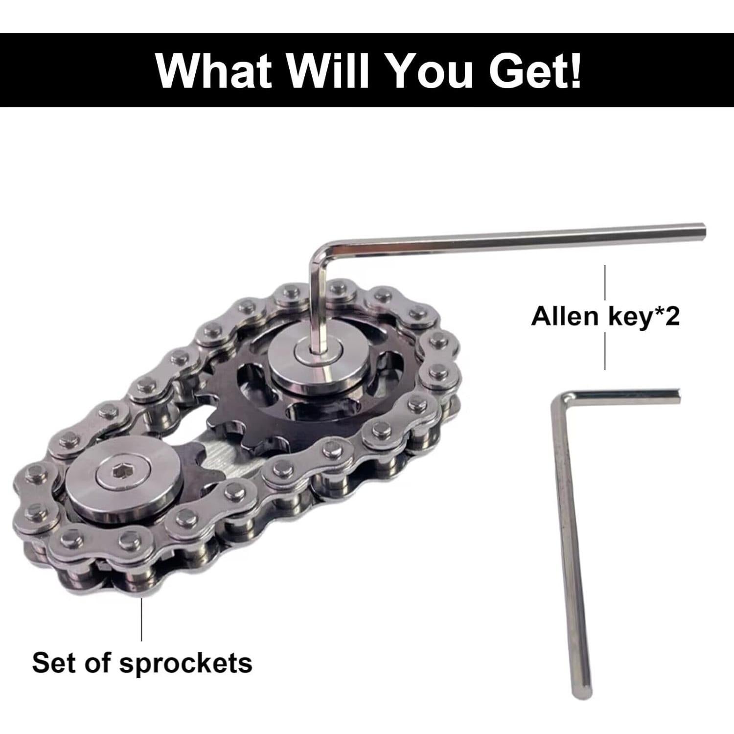 Spinner de Dedo Antiestrés EastZhen de Acero Inoxidable