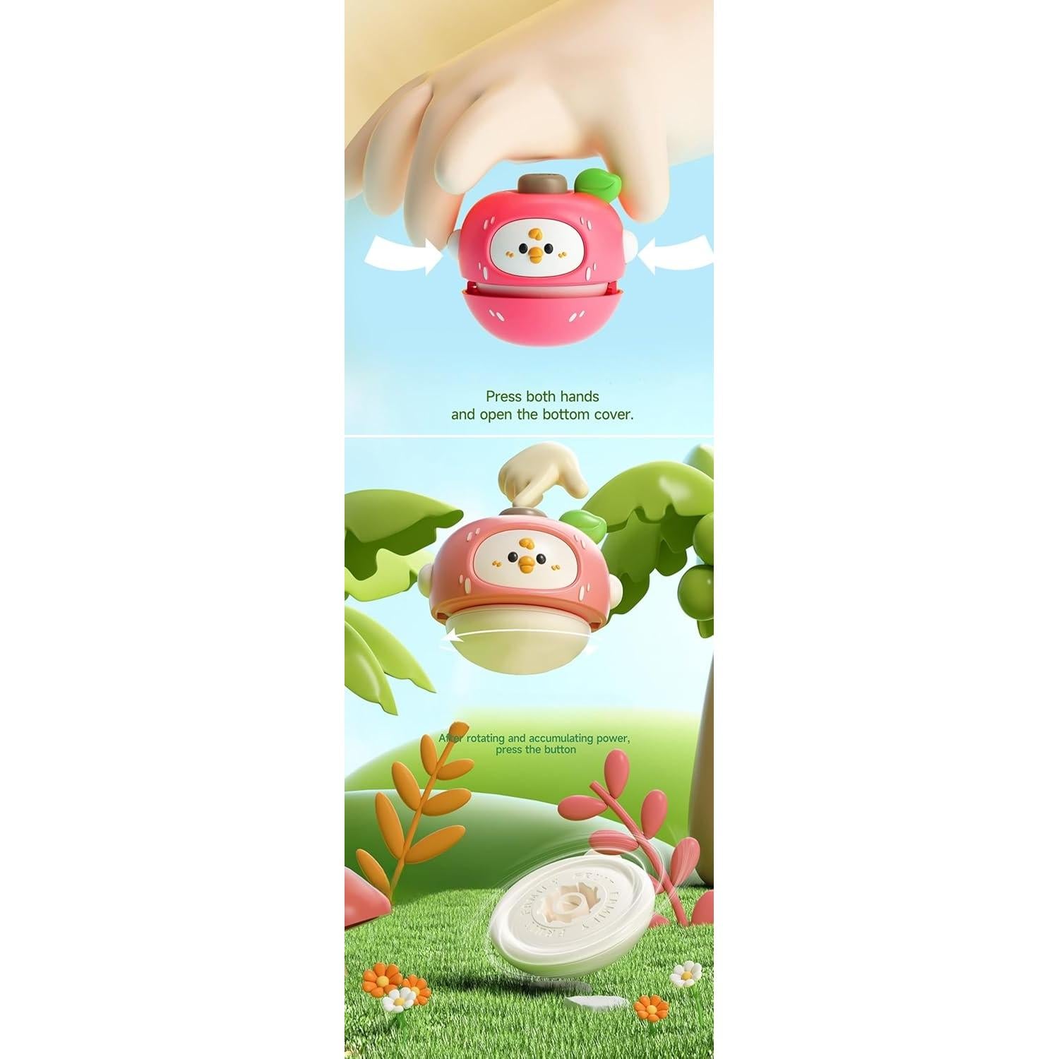 Trompos de Frutas PINU - Juguete Educativo Interactivo 3+