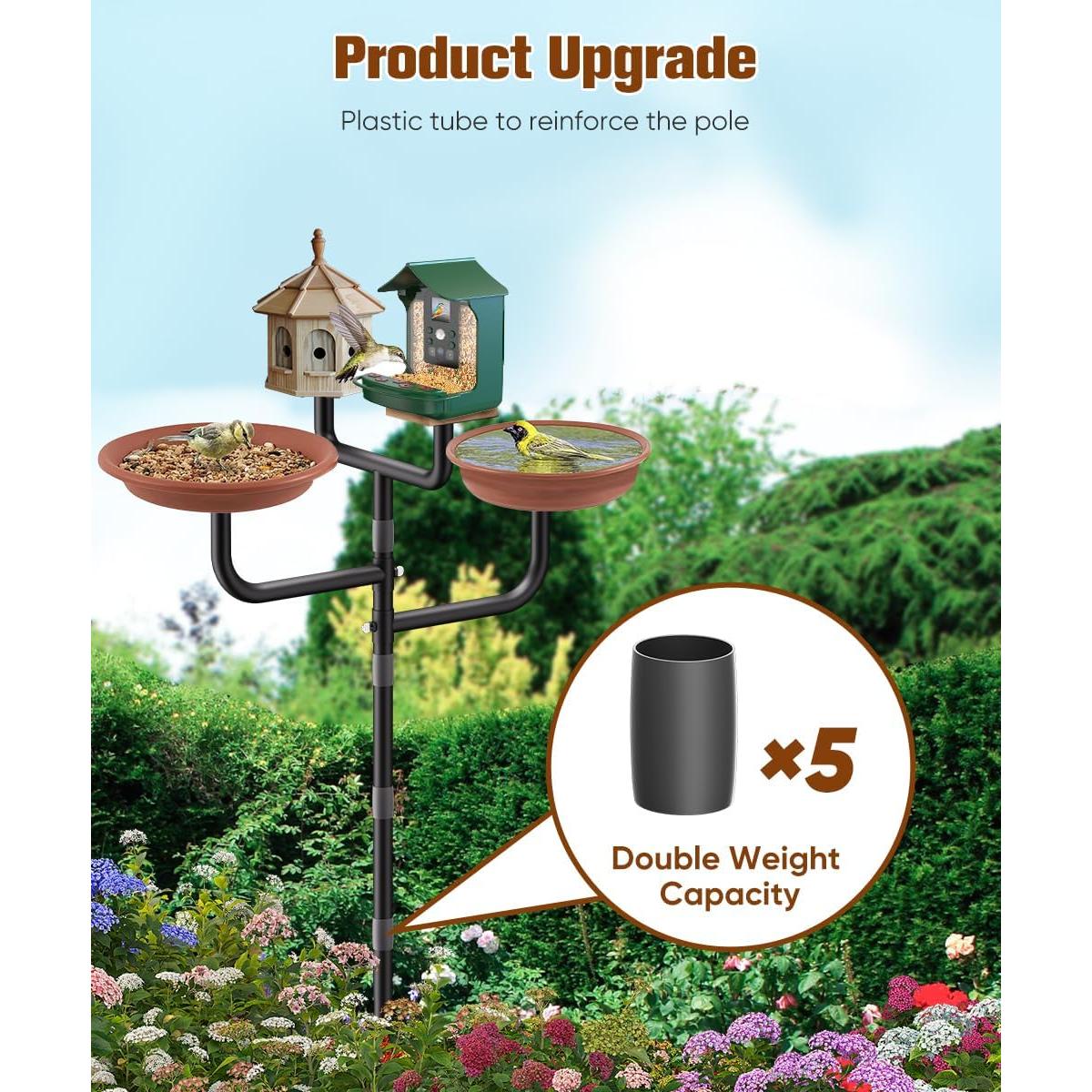 Poste para Casa de Aves Sungaryard 228.6 cm 4 Soportes Ajustables