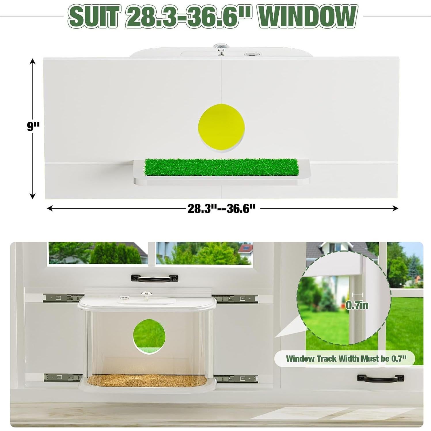 Comedero para Aves de Ventana XYADX 180° Fácil Instalación