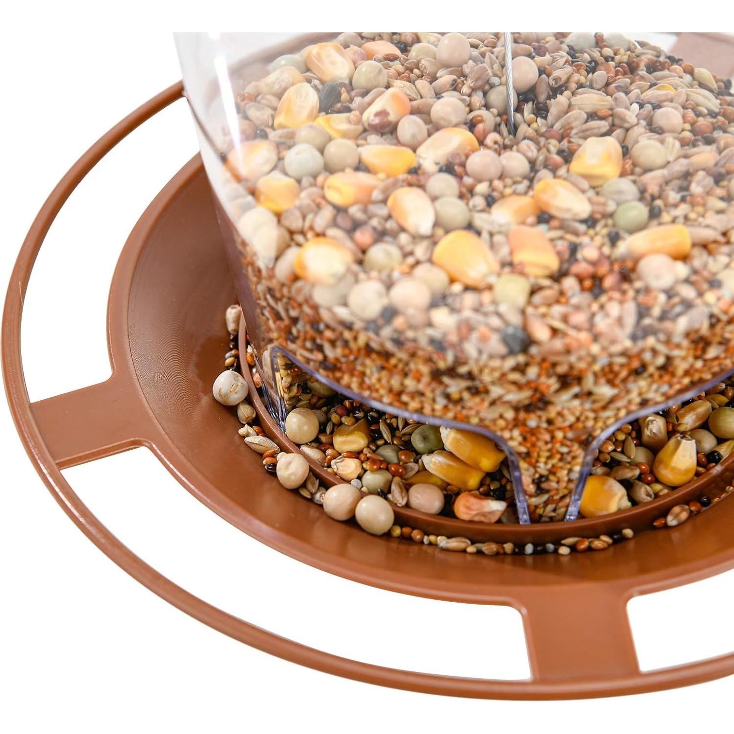 Comedero Colgante para Aves Hanizi 1.33 kg Marrón