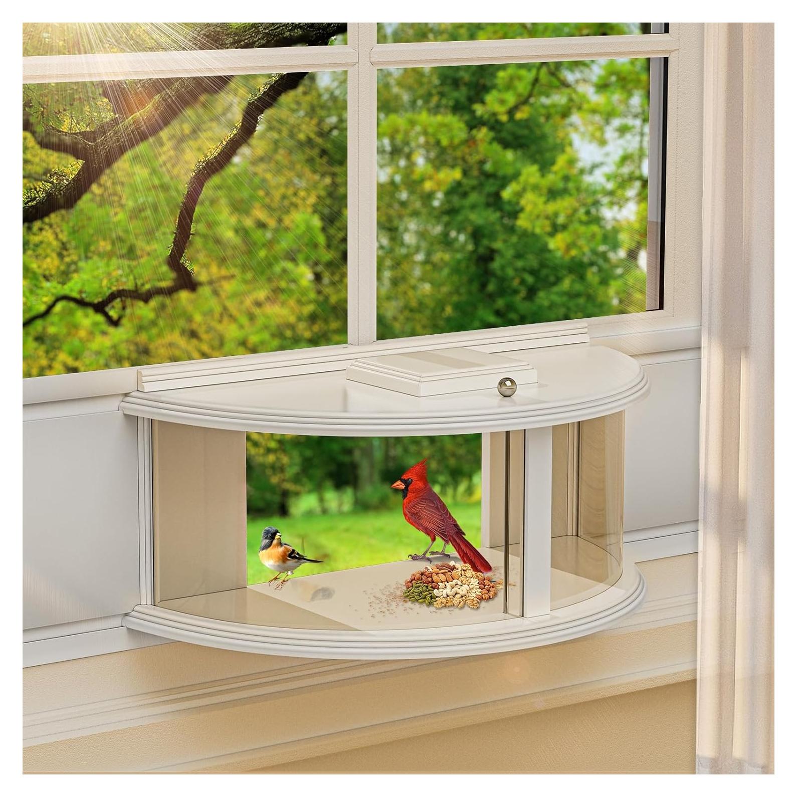 Comedero para Aves de Ventana Brbecon 180° Vista Clara 4.05 kg