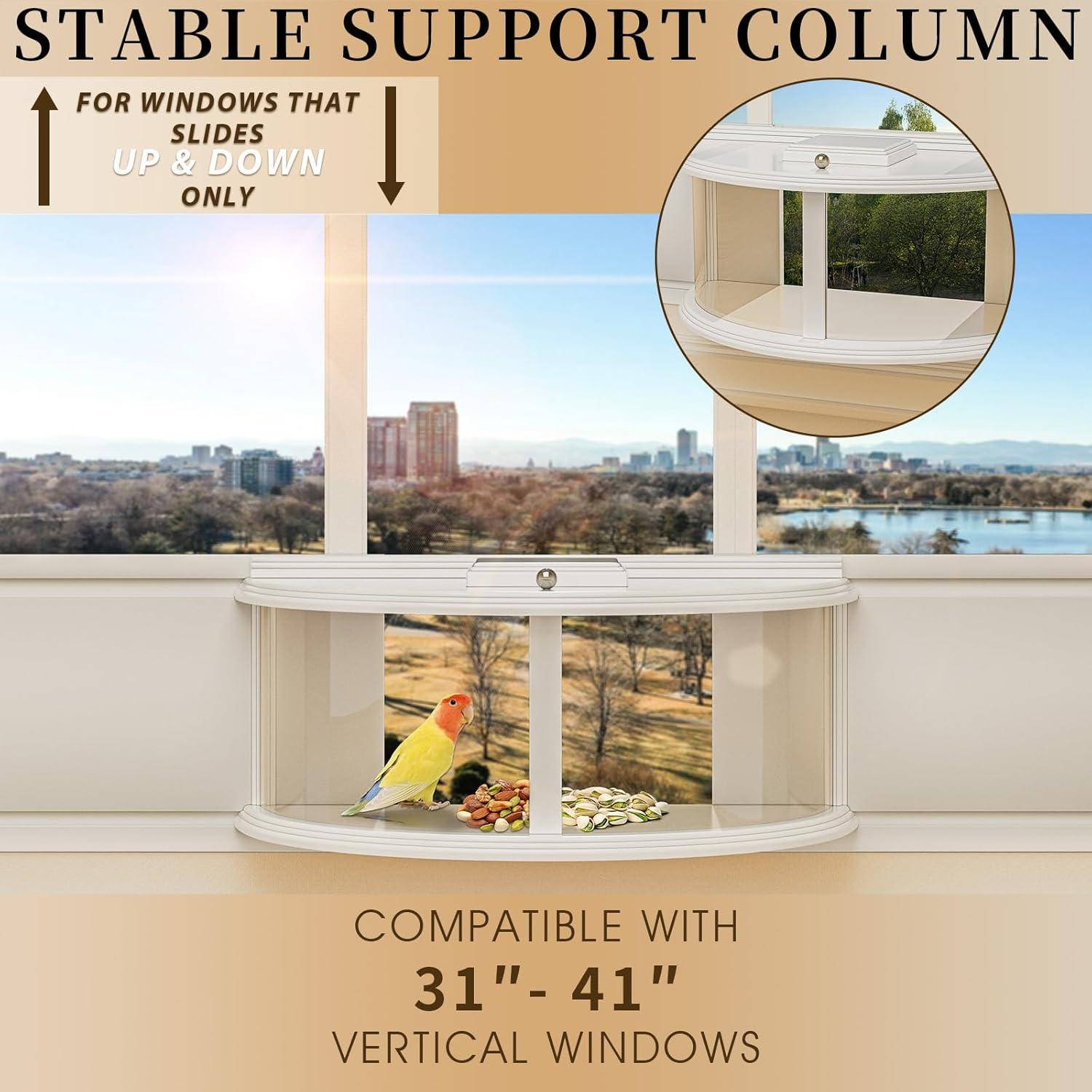 Comedero para Aves de Ventana Brbecon 180° Vista Clara 4.05 kg