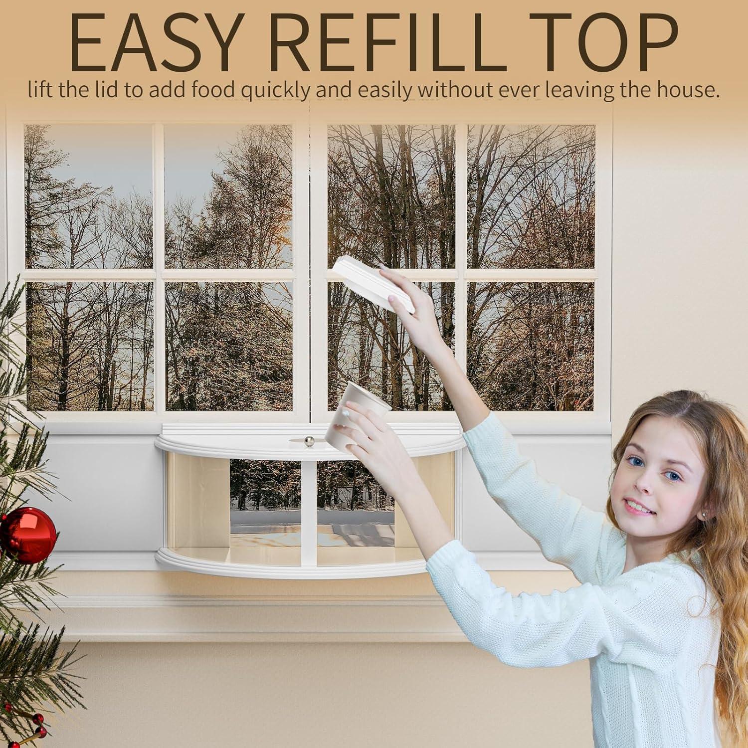 Comedero para Aves de Ventana Brbecon 180° Vista Clara 4.05 kg