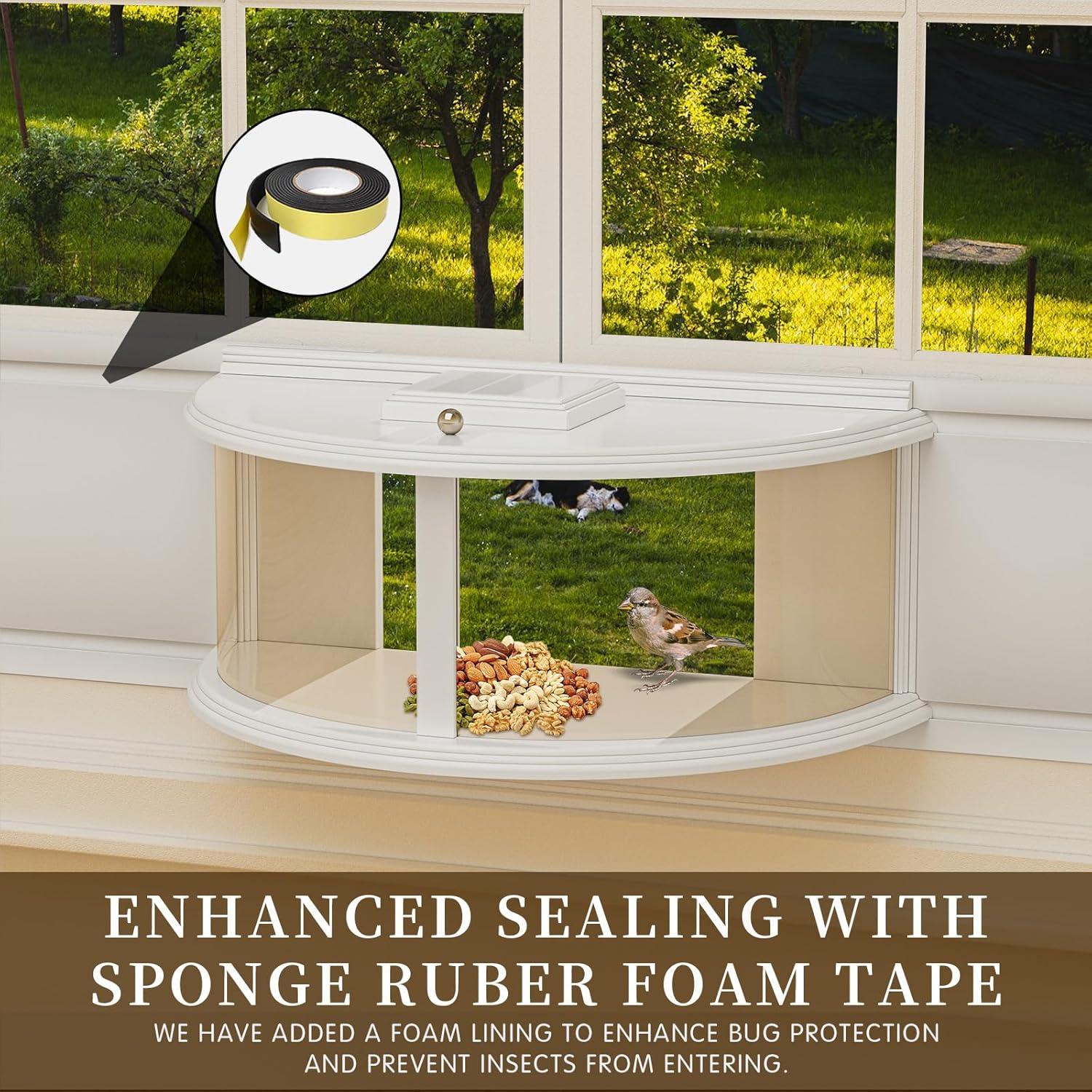 Comedero para Aves de Ventana Brbecon 180° Vista Clara 4.05 kg