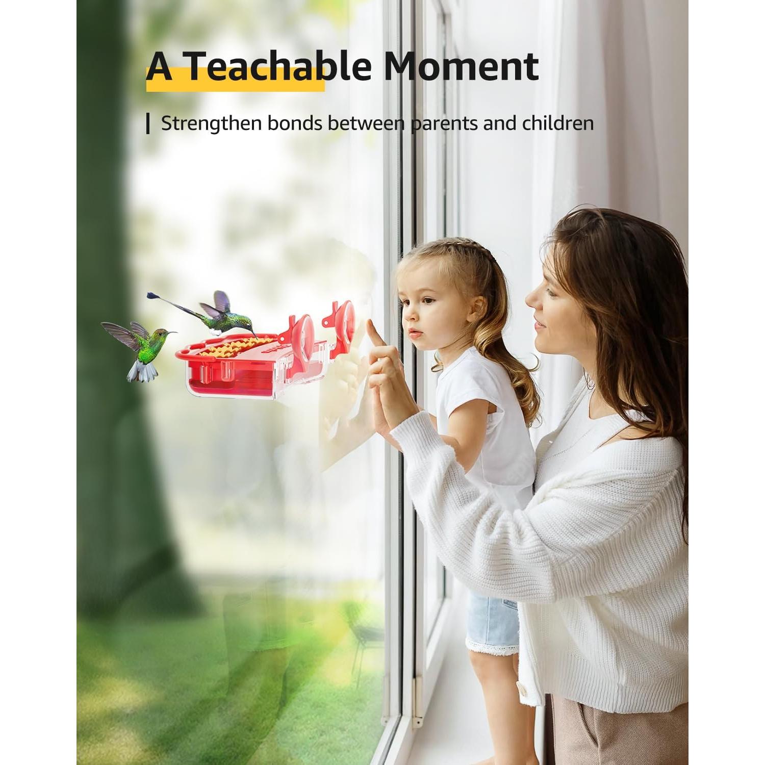 Alimentador de Colibríes Bilantan para Ventana 295ml