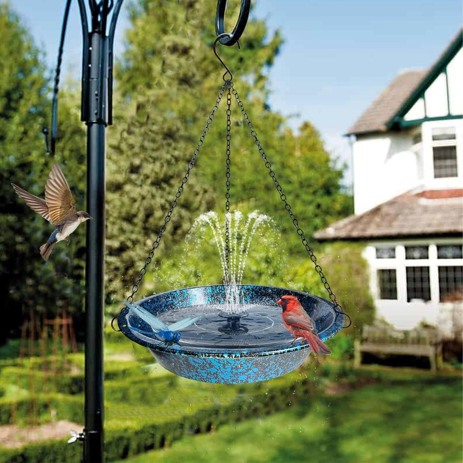 Baño de Aves Colgante TIANCENTRAL H 29cm Metal Resistente