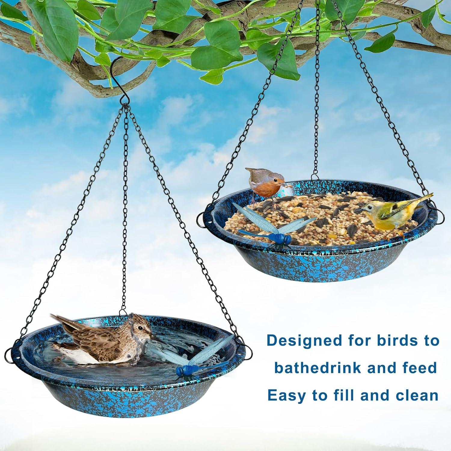 Baño de Aves Colgante TIANCENTRAL H 29cm Metal Resistente