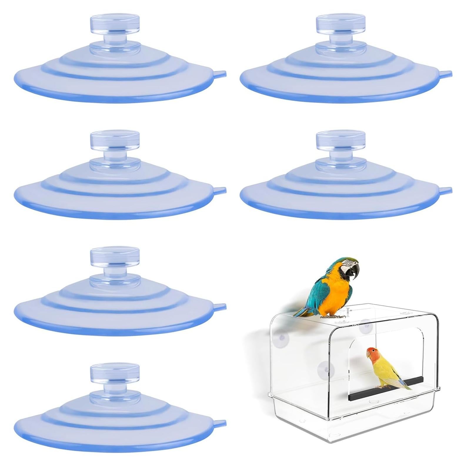 Paquete de 6 Ventosas Extra Fuertes MVSSP 6.63 cm para Aves