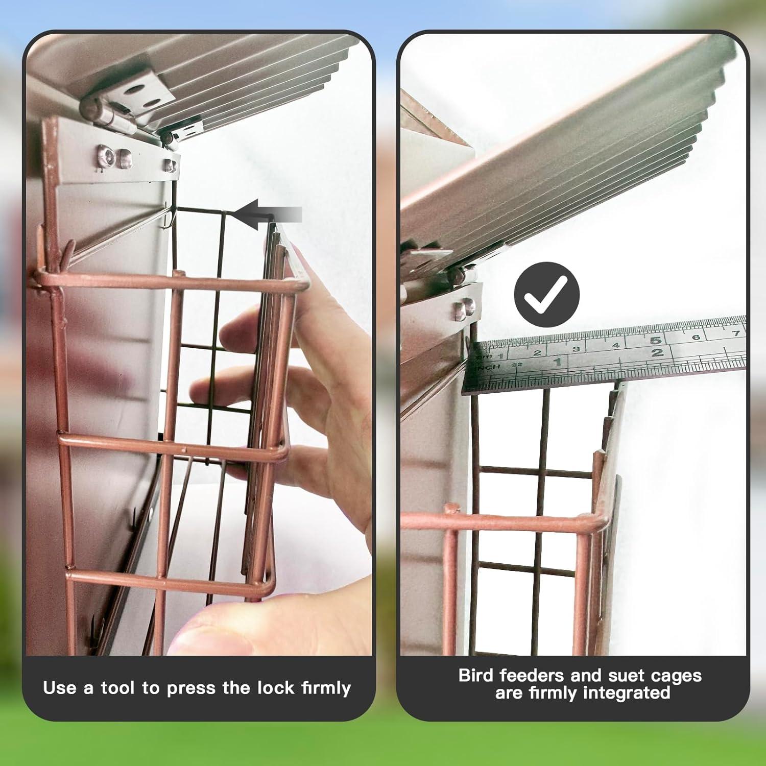 Comedero para Aves FlowaFoli Doble Jaula Impermeable 1.81kg