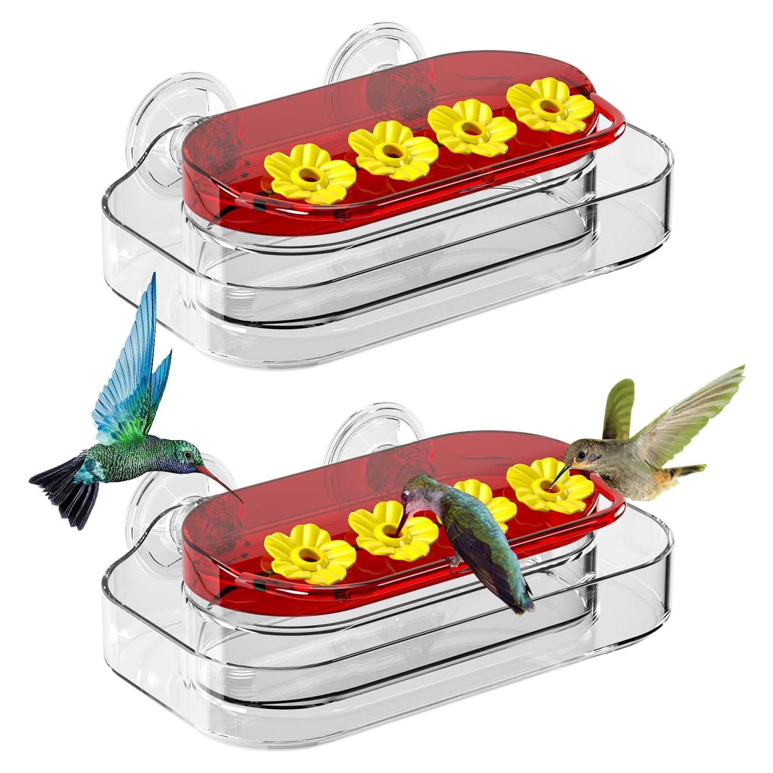 Alimentador de Colibrí Redboat 295ml con Ventosas - 2 Paquete