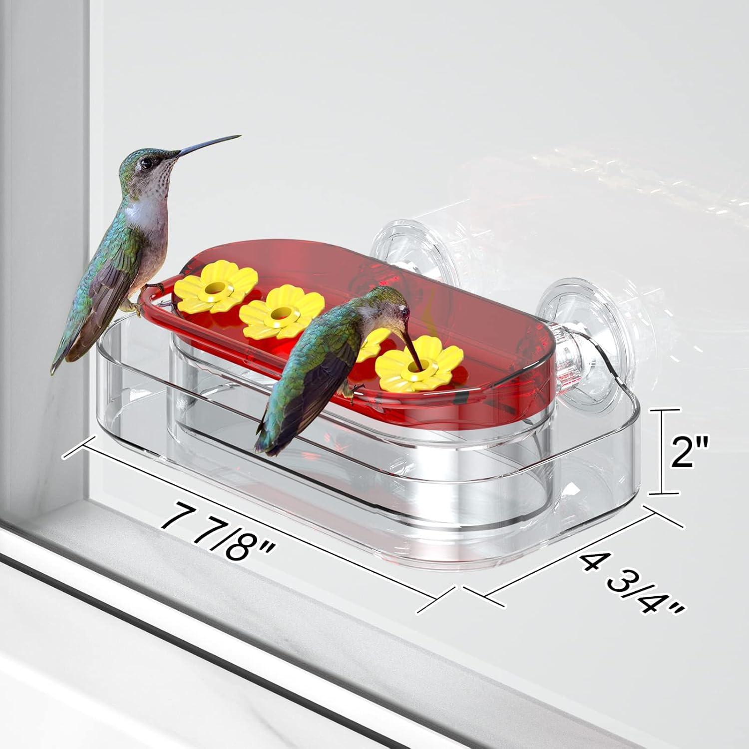 Alimentador de Colibrí Redboat 295ml con Ventosas - 2 Paquete