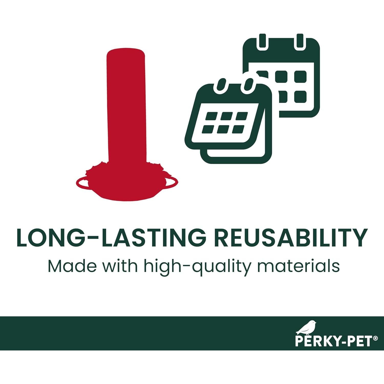 Alimentador de Colibríes de Vidrio Perky-Pet 455-2 414 ml Rojo